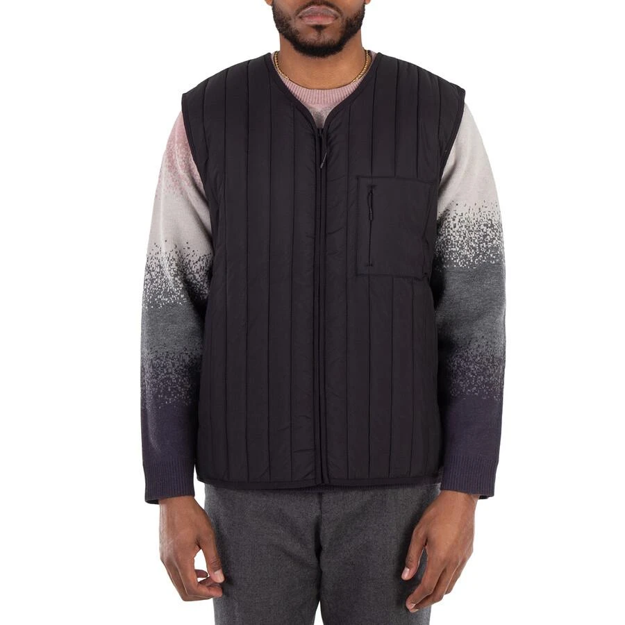 RAINS Men's Black Banja Quilted Liner Vest 1
