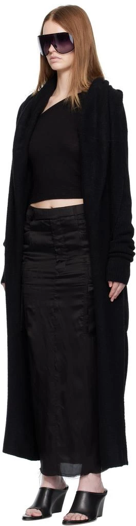 Rick Owens Black Concordians Long Cardigan 4