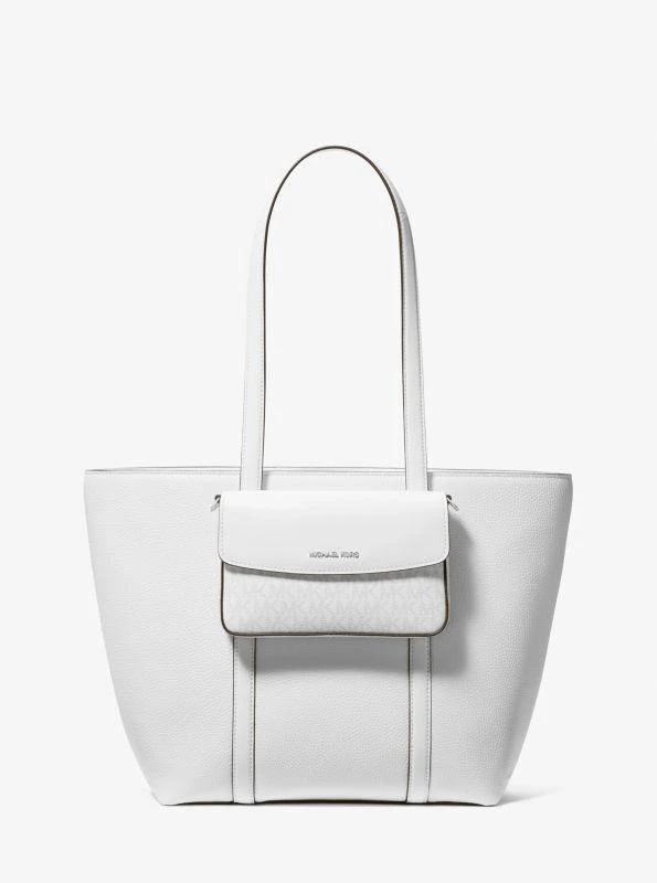Michael Kors Jet Set Large 2-in-1 Pebbled Leather Tote Bag 1