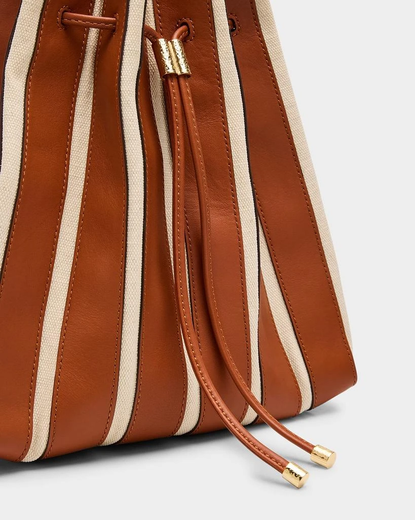 Ulla Johnson Alma Everyday Pleated Leather Bucket Bag 6