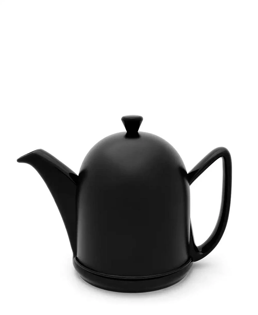 Bredemeijer Stainless Steel Doubled Walled 1 Liter Ceramic Teapot With Black Cozy 1