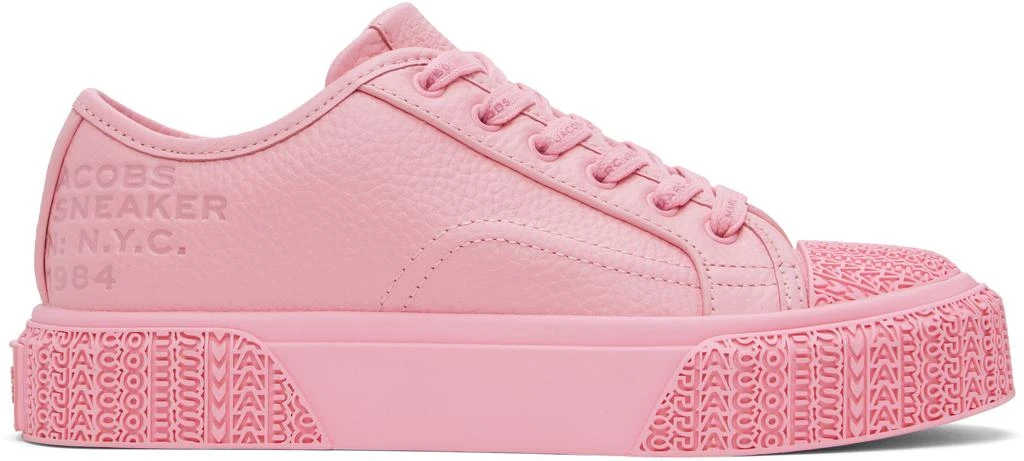Marc Jacobs Pink 'The Leather' Sneakers 1