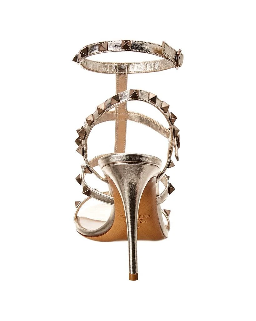 Valentino Rockstud Caged 100 Metallic Leather Sandal 3