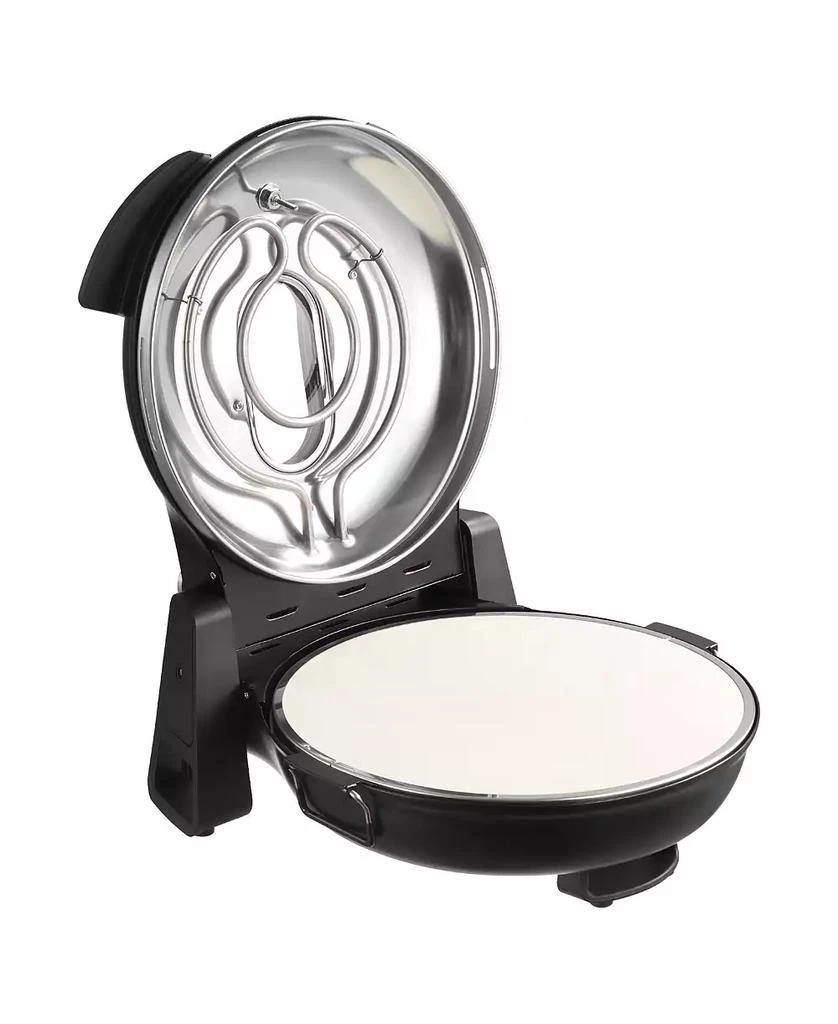 Mecale Electric Pizza Oven, 12", 1200W, Cordierite Stone, 5 Heat Modes, Viewing Window, Up to 788°F, Black 9