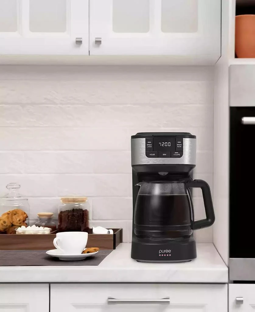 Tzumi Puree 12-Cup Programmable Glass-Carafe Coffee Maker 3