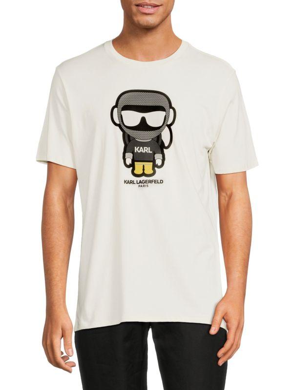 Karl Lagerfeld Paris Martian Logo Graphic Tee