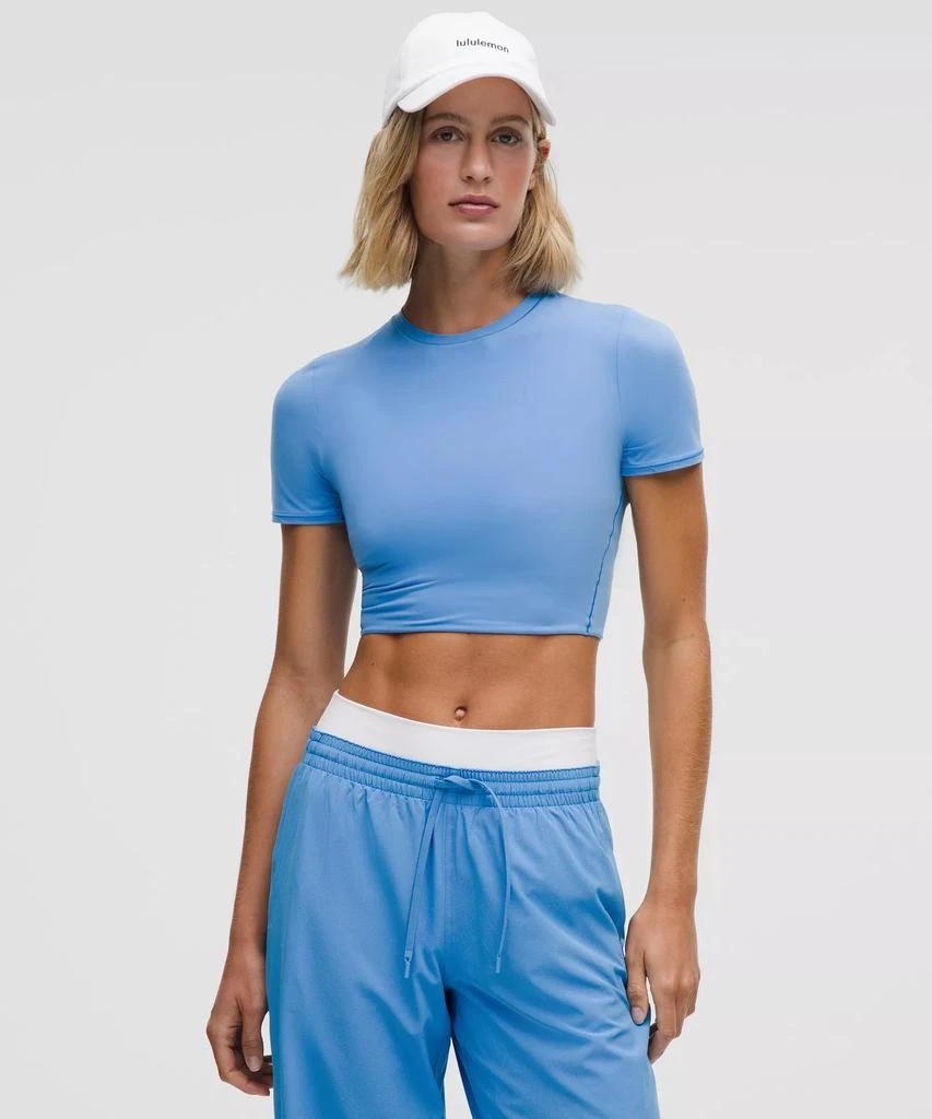 Lululemon Wundermost Ultra-Soft Nulu Crewneck Cropped T-Shirt 1