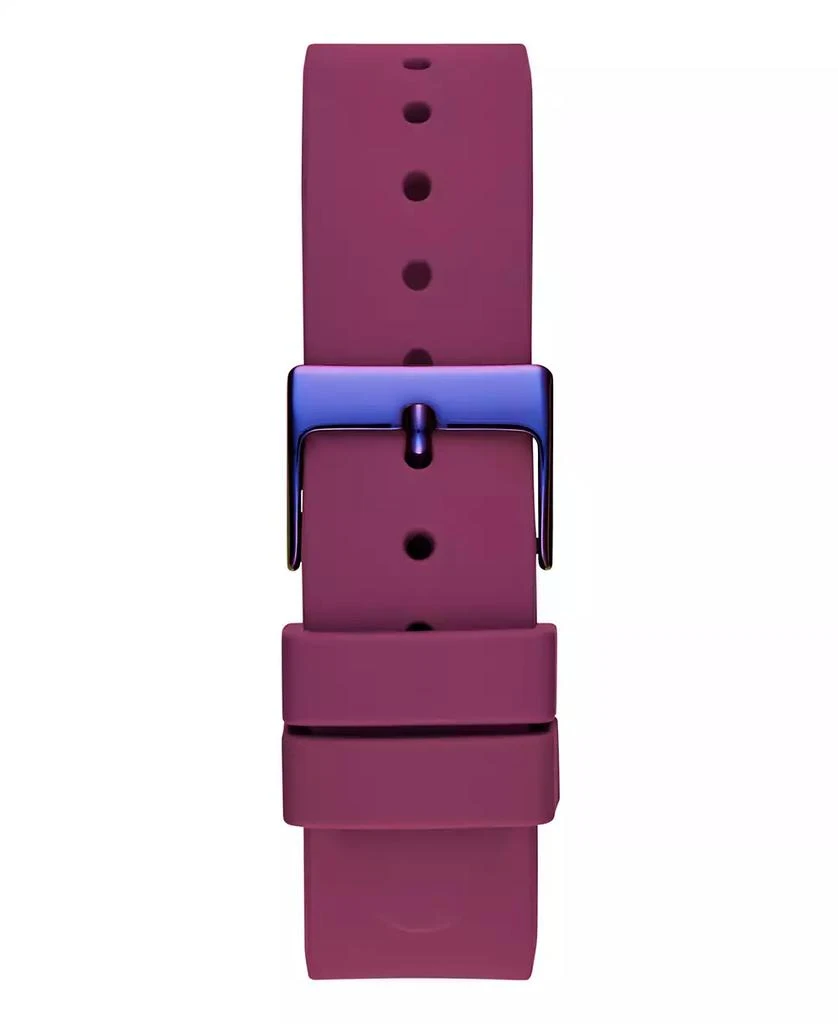 GUESS Women's Analog Purple Silicone Watch 36mm 5
