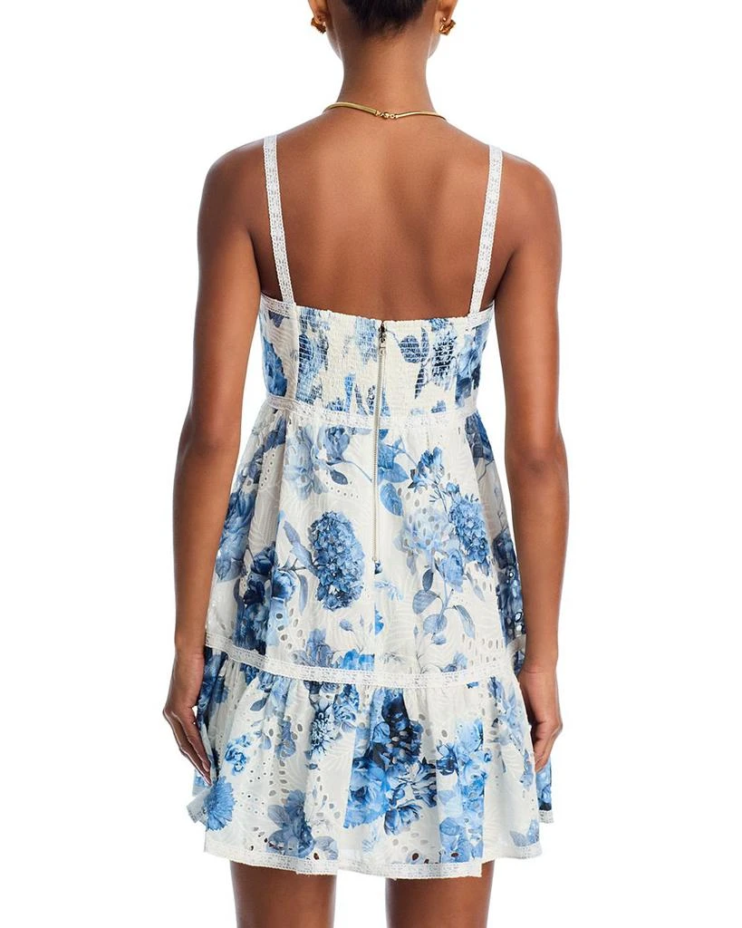 Alice + Olivia Fallon Square Neck Babydoll Dress 4