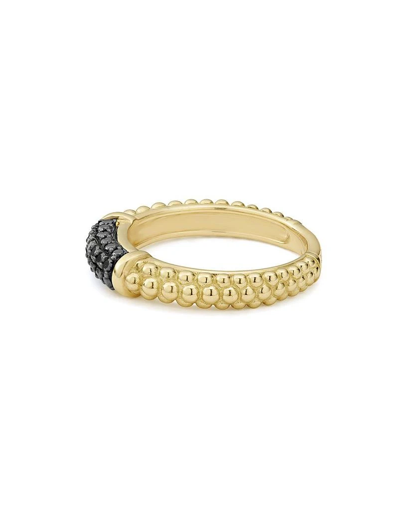 LAGOS Gold & Black Caviar Collection 18K Gold & Black Diamond Ring 3