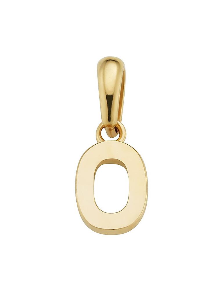 Oradina 14K Yellow Gold My Number Pendant Charm