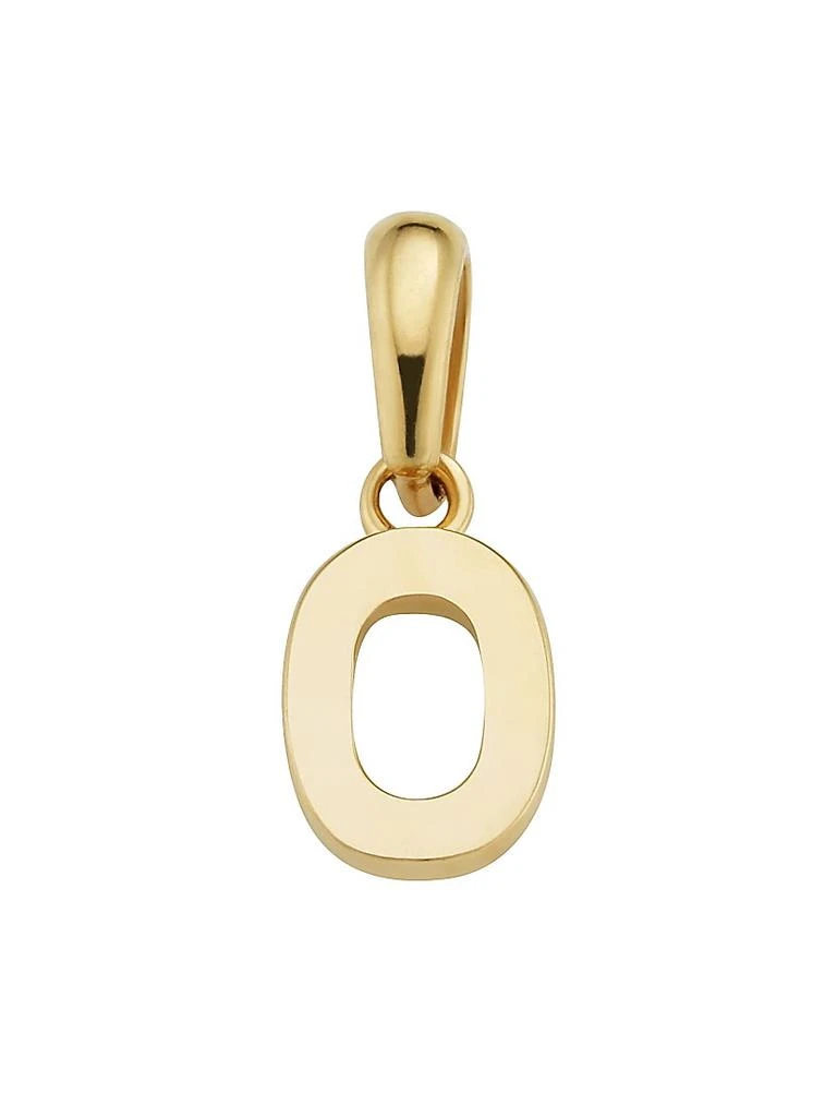 Oradina 14K Yellow Gold My Number Pendant Charm 1