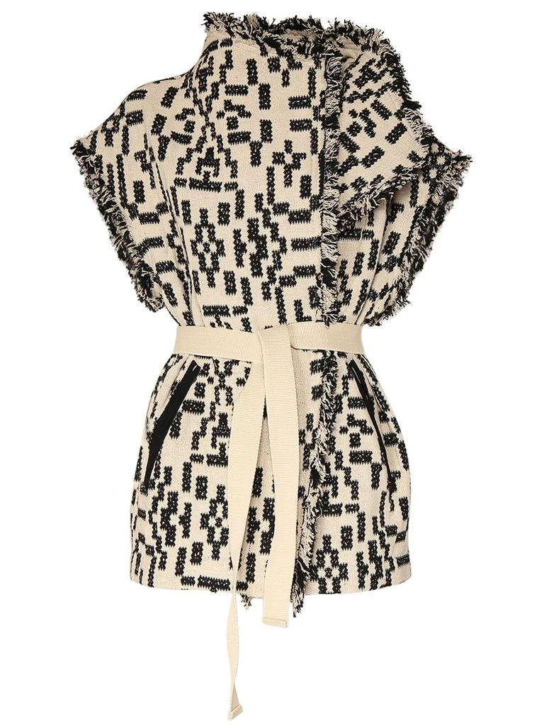 MARANT ETOILE Faith Frayed Cotton Blend Jacket 6