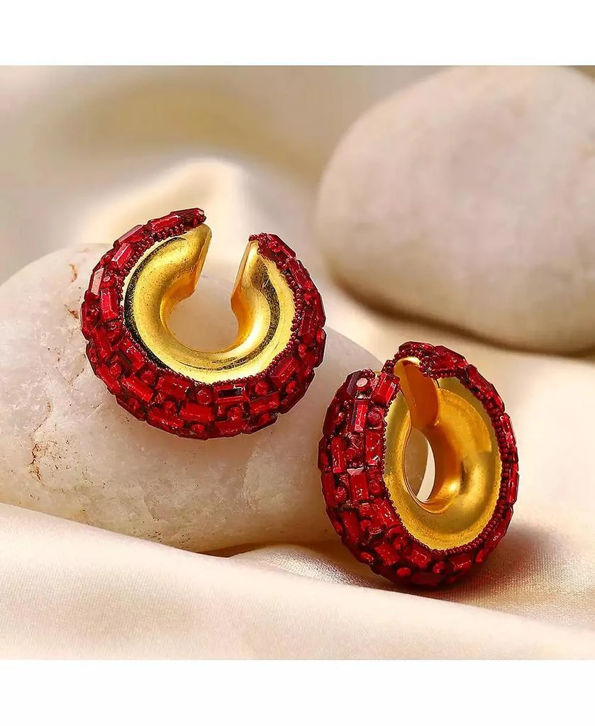 SOHI Women
s The Mirror Cuff Earrings 2