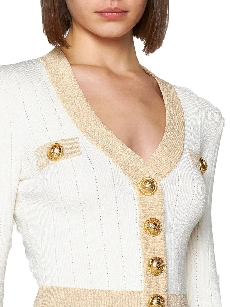 Balmain Balmain Cropped Button-Up Knitted Cardigan 6