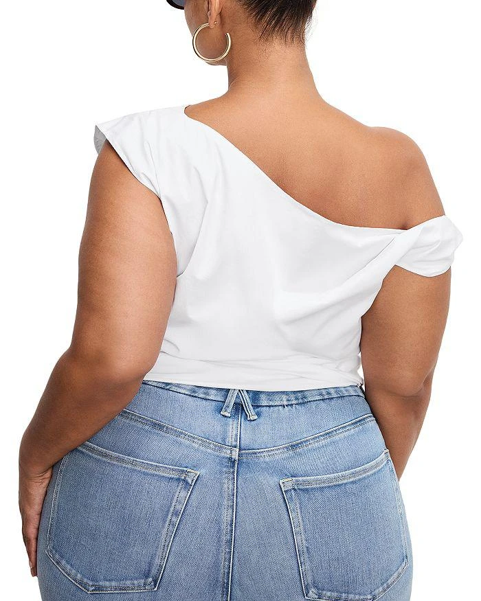 Good American Poplin Off Shoulder Top 7