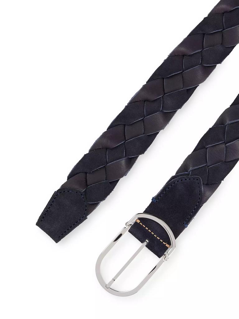 BOSS Woven-Suede Belt with Buckle