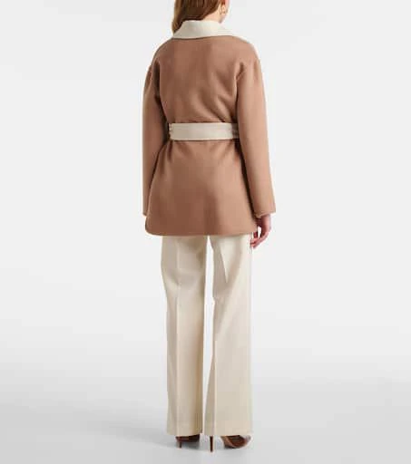 Joseph Arnold wool, cashmere, and silk wrap coat 3