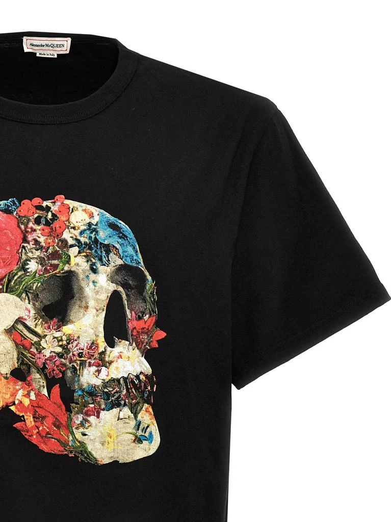 Alexander McQueen floral Skull T-shirt 3