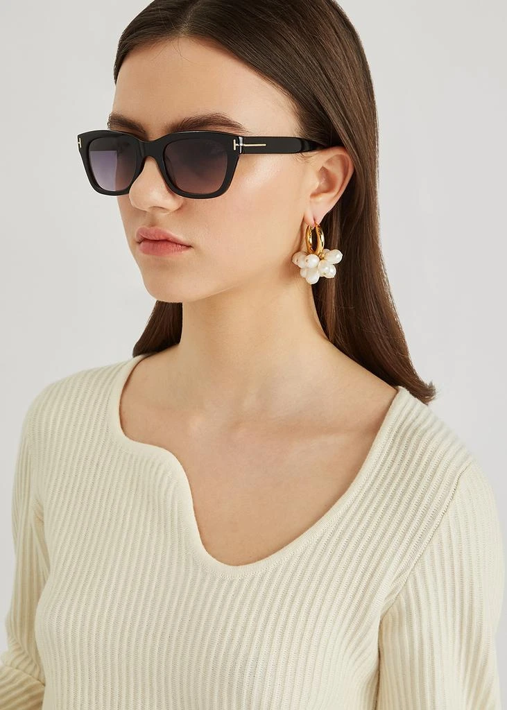 Tom Ford Snowdon black wayfarer-style sunglasses 4