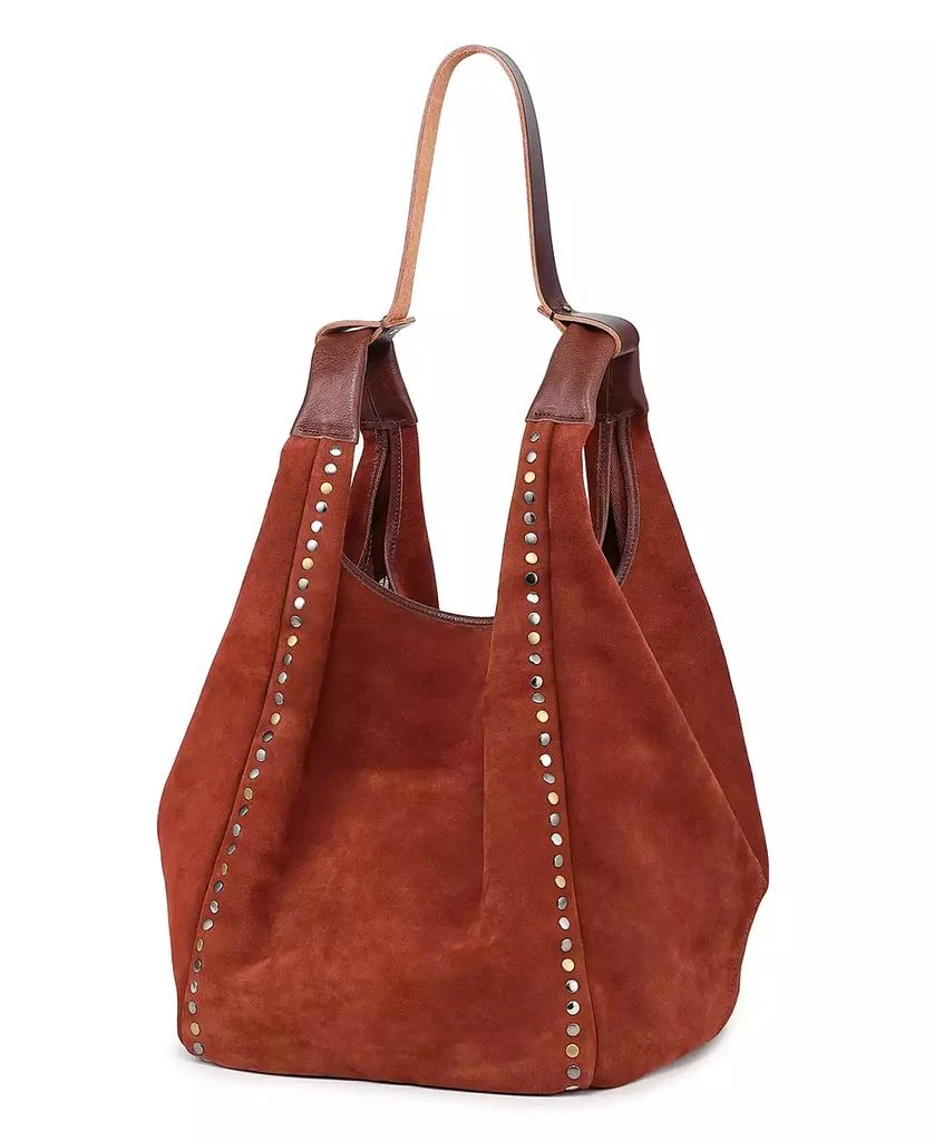 OLD TREND Women's Genuine Leather Rose Valley Hobo Bag 8