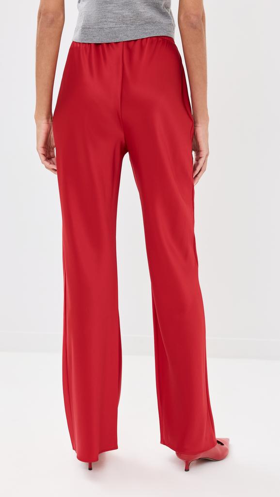 Reformation Gale Satin Mid Rise Bias Pants