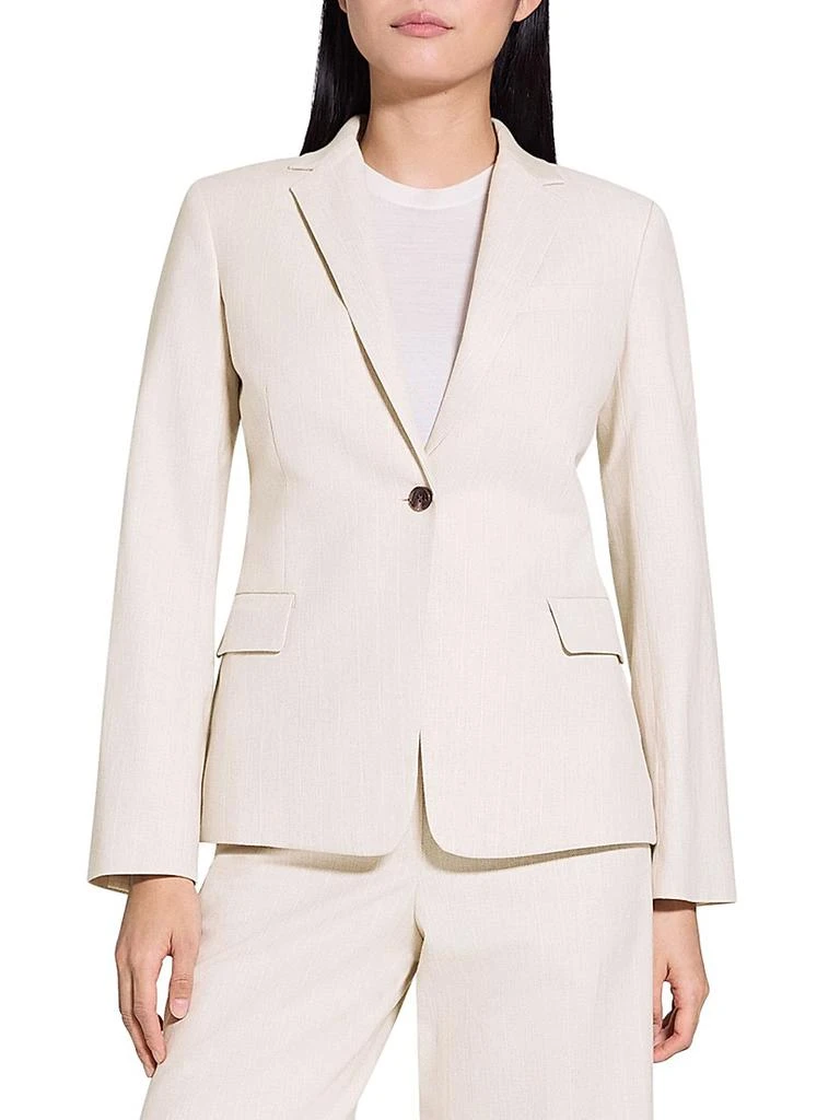 Theory Cotton & Linen Slim-Fit Blazer 3