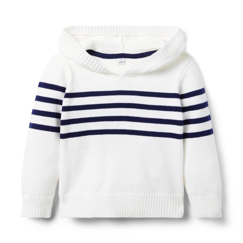 Janie and Jack Striped Sweater Hoodie (Toddler/Little Kid/Big Kid)