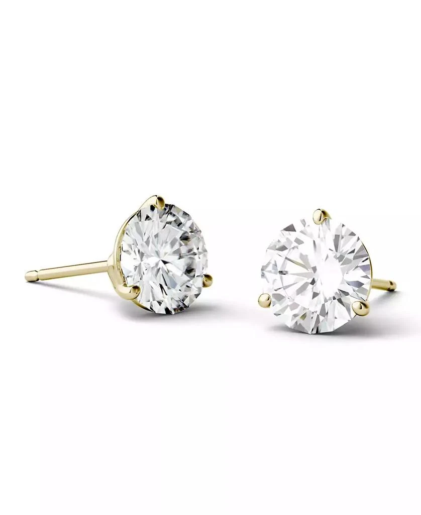 Charles & Colvard Moissanite Martini Stud Earrings (1 ct. t.w. Diamond Equivalent) in 14k white or yellow gold 3