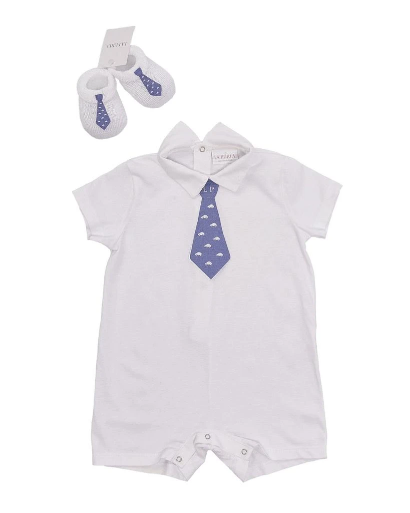 La Perla La Perla Kids Tie Detailed Romper