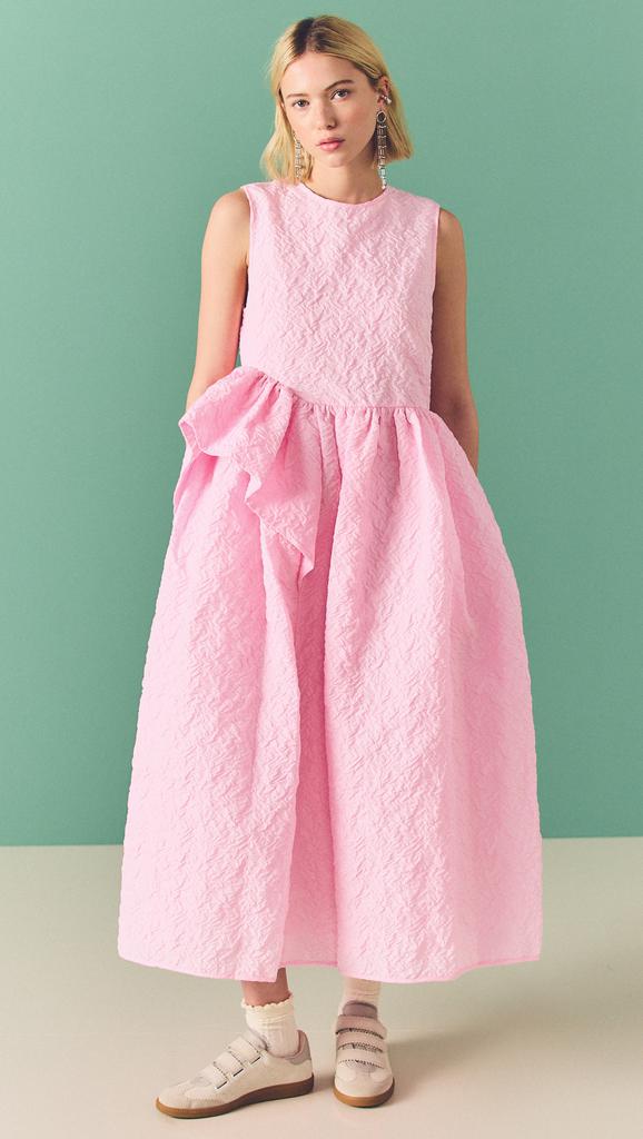 Cecilie Bahnsen Grappolo Matelassé Pink Ditte Dress