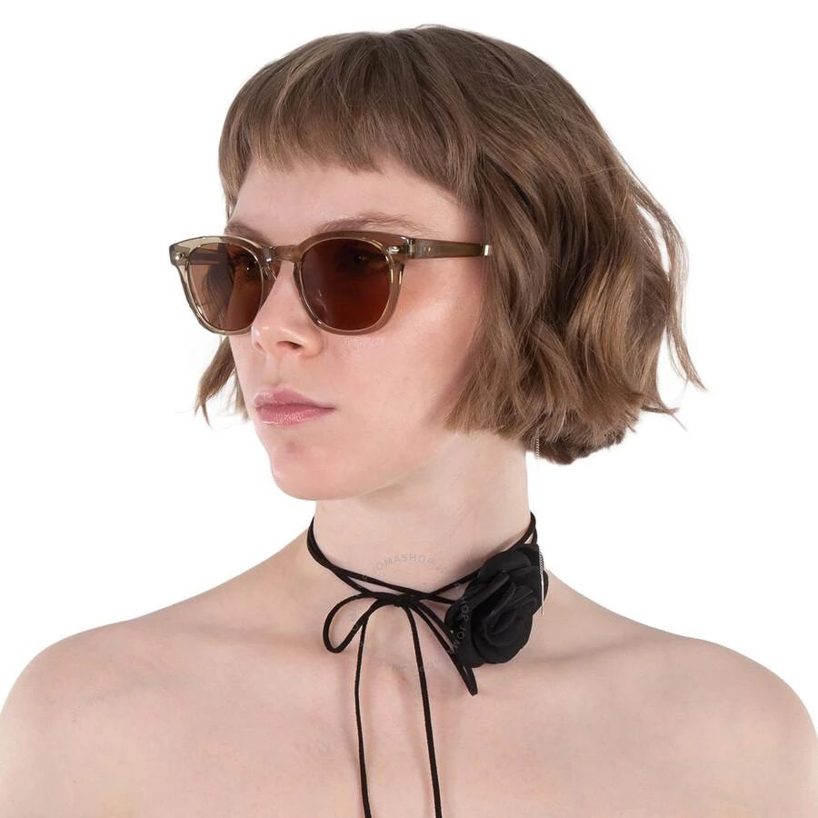 Mr. Leight HANALEI S Kona Brown Oval Sunglasses ML2022 OI-WG/KONBRN 45 2