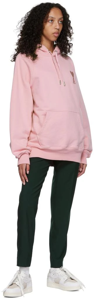 AMI Paris Pink Ami de Cœur Hoodie 4