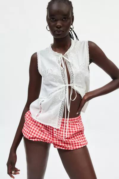 Frankies Bikinis Frankies Bikinis Cider Gingham Bloomer Short