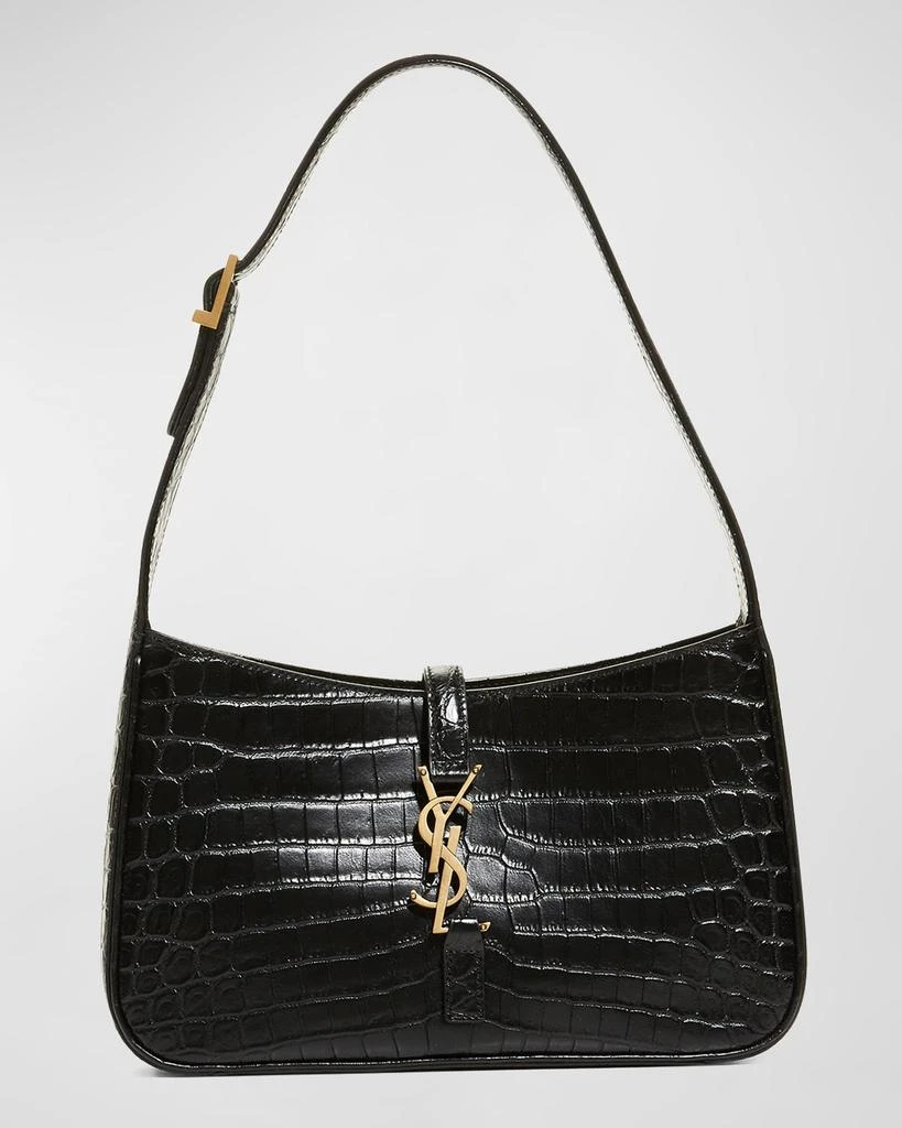 Yves Saint Laurent Le 5 A 7 YSL Shoulder Bag in Croc-Embossed Leather 1