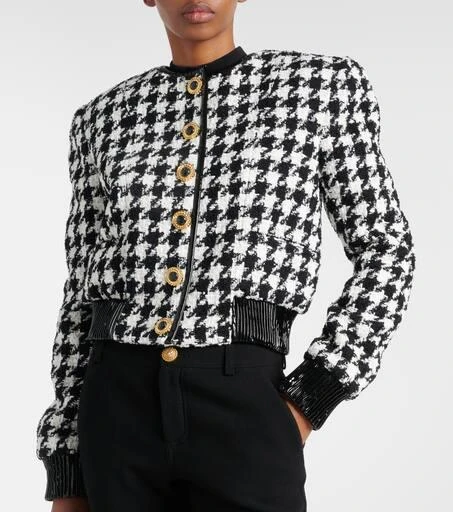 Balmain Houndstooth tweed jacket 6