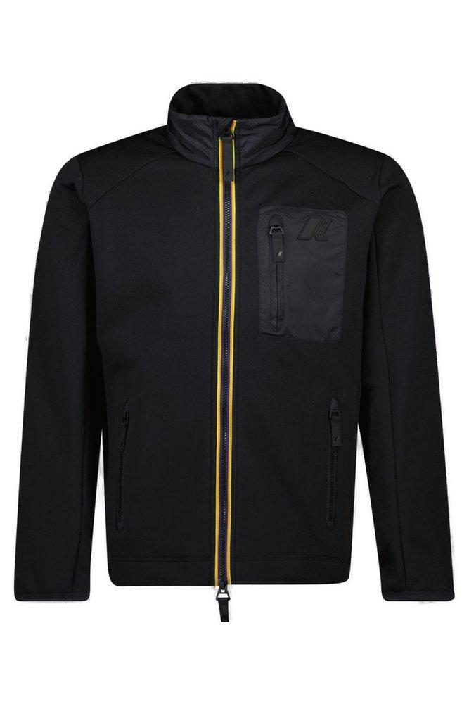 K-Way K-Way Logo Patch Zip-Up Jacket