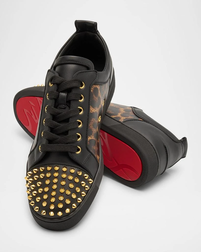 Christian Louboutin Men's Louis Junior Spikes Orlato Low-Top Sneakers 6