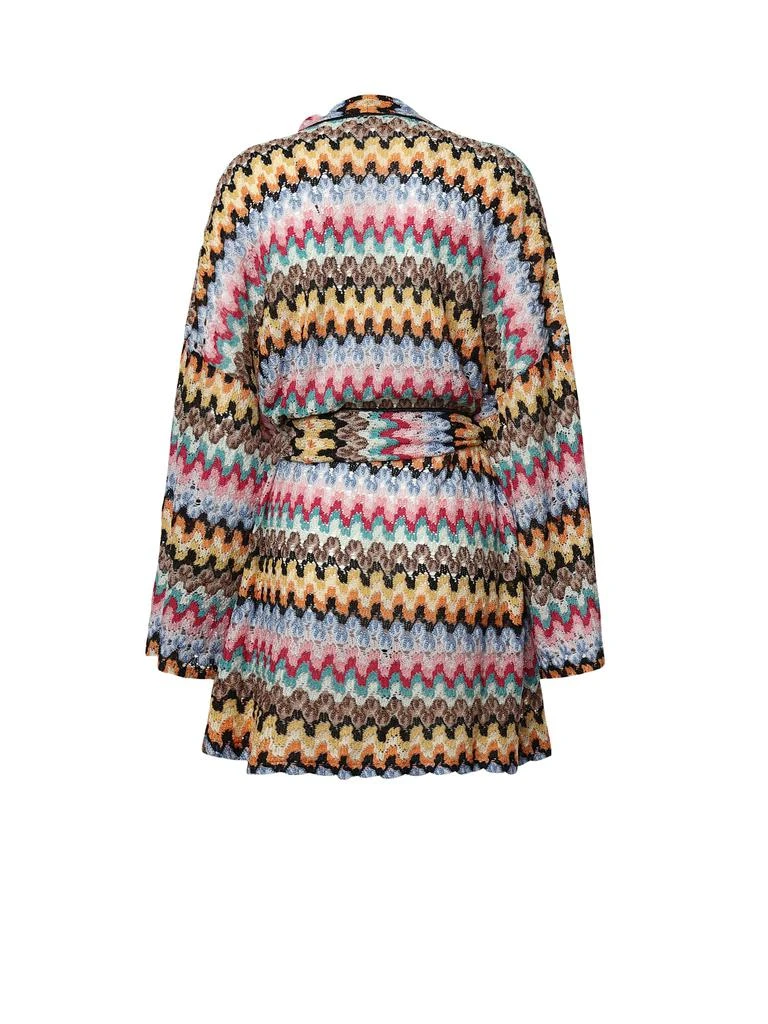Missoni Kimono Cover-up In Viscose Lamé Lace With Belt 3