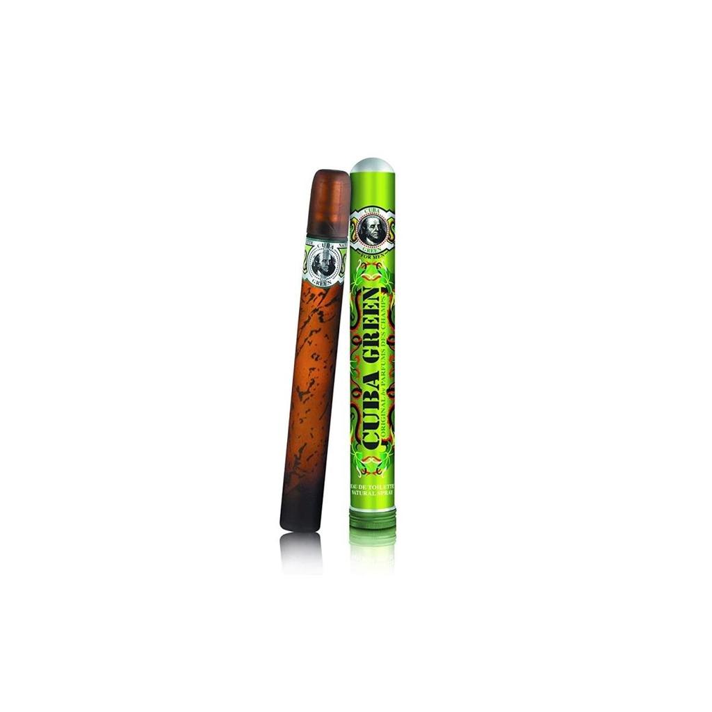 cuba 1.17 oz Green EDT Spray for Men - Pack of 2