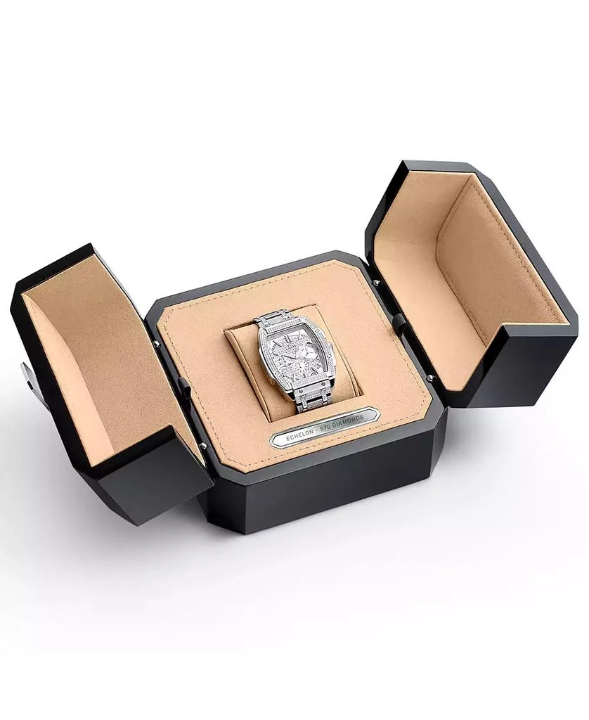 Jbw Men's Echelon Platinum Series Diamond (3 ct. t.w.) Stainless Steel Watch, 41Mm 6