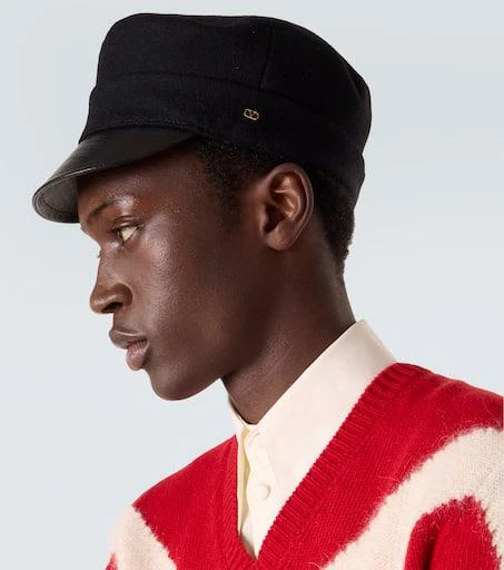 Valentino Wool-blend felt newsboy cap 3