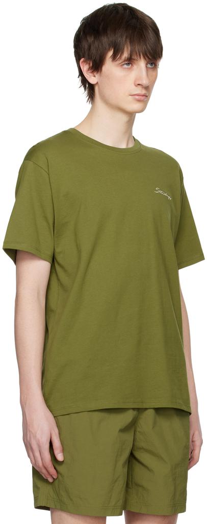 Saturdays NYC Green 'Saturdays' T-Shirt