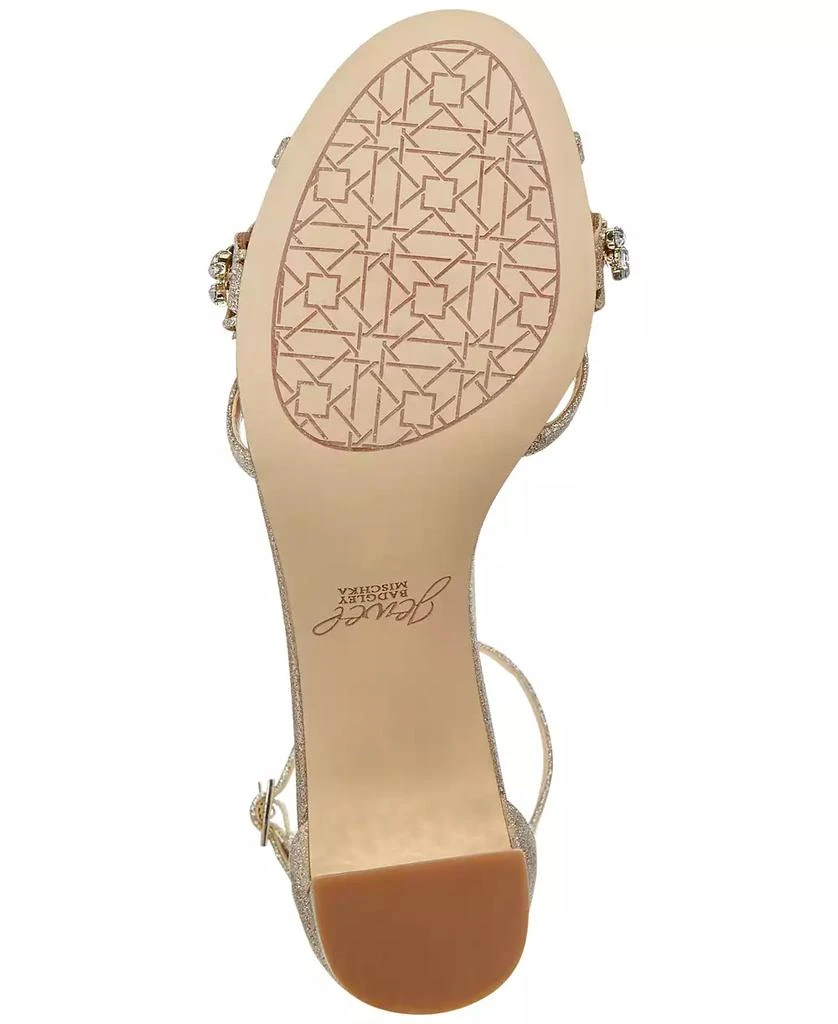 Badgley Mischka Women's Giona Block Heel Evening Sandals 5