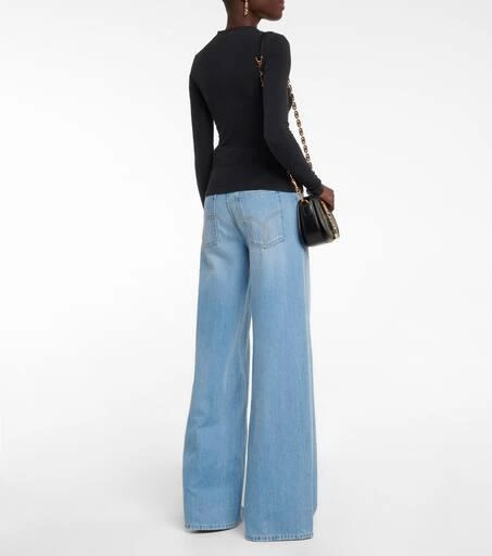 Versace Goddess logo long-sleeve T-shirt 3