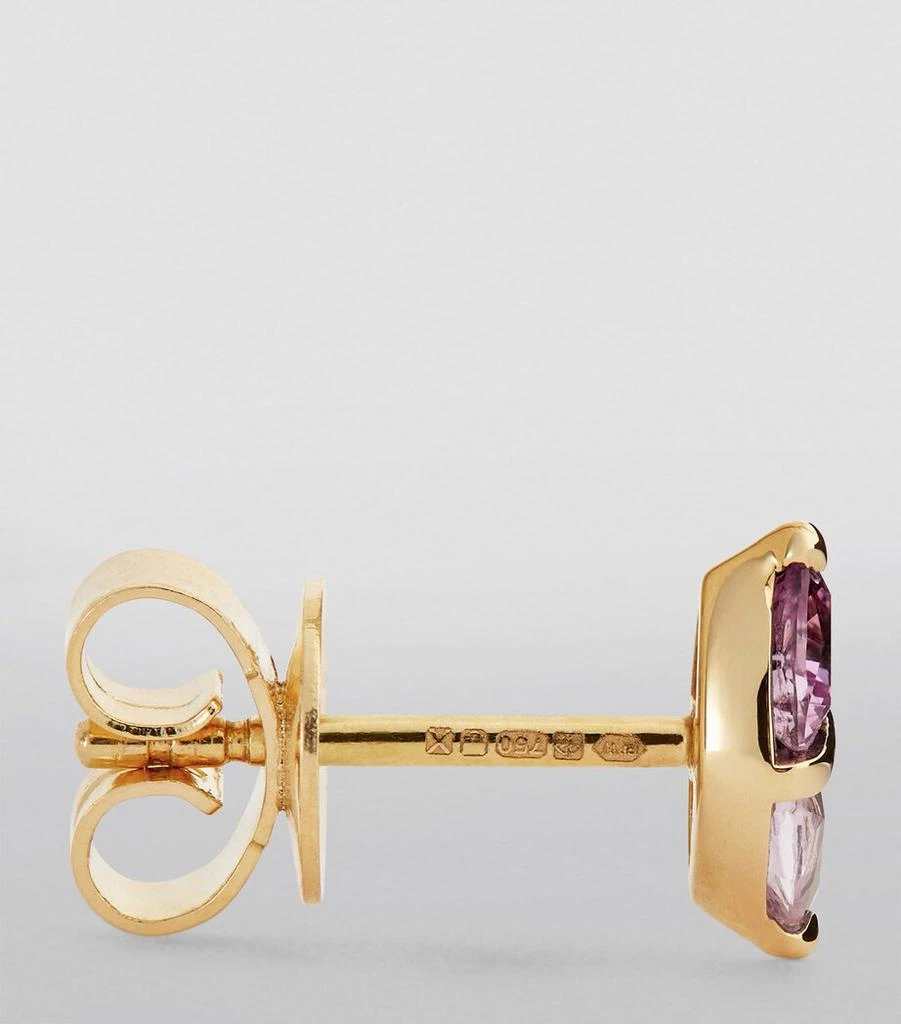 Emily P. Wheeler Yellow Gold and Sapphire Diamond Stud Earrings 3