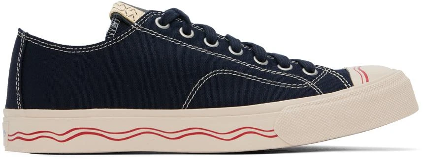 VisVim Navy Seeger Lo Sneakers 1