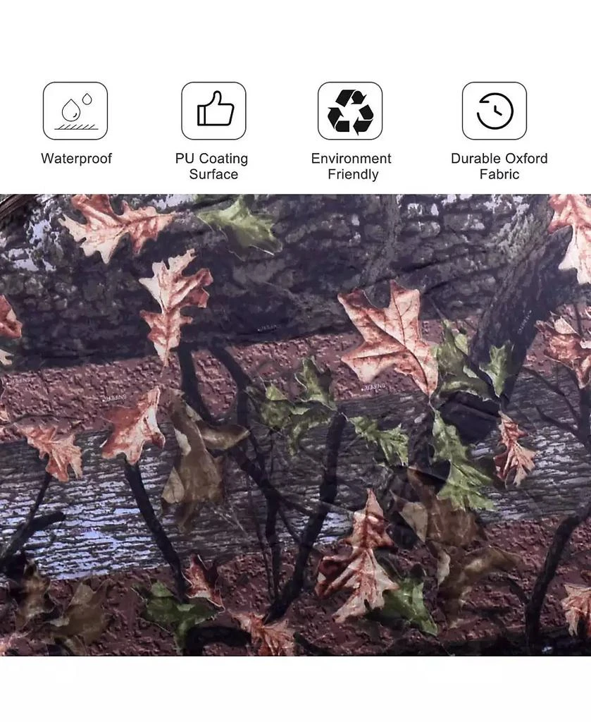 Mecale Portable Pop-Up Ground Camo Hunting Blind Enclosure, Surround View Shelter 6