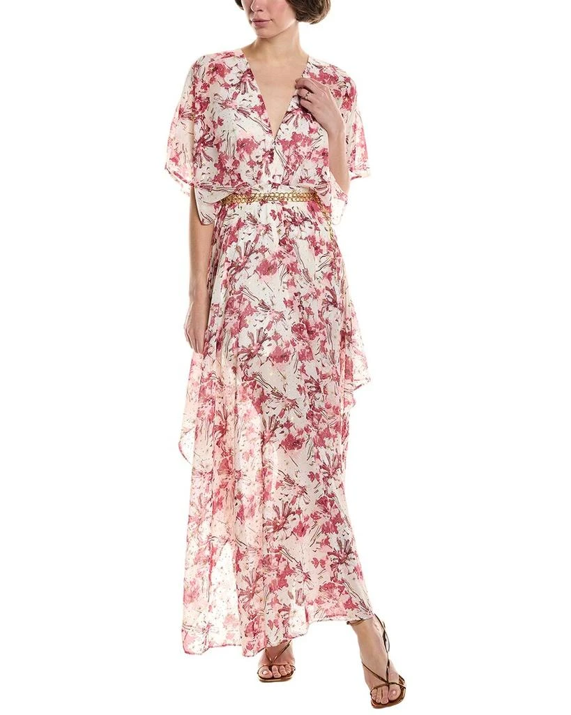 knee length dresses for ladies TESSA wine-red short kimono sleeves elegant midi dress