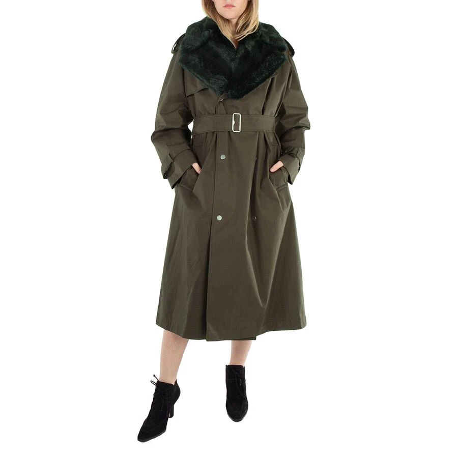 Burberry High Neck Check Print Trench Coat 3